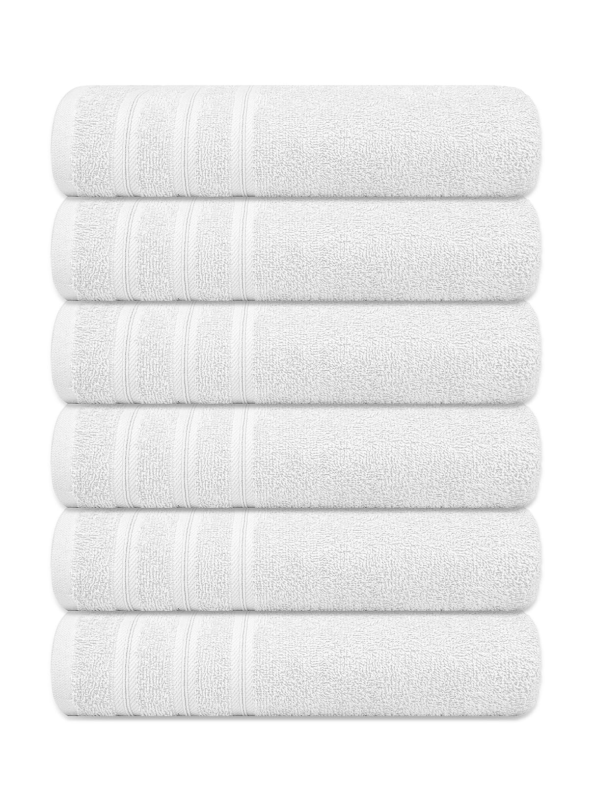 Brooklyn Linen Cotton Bath Towels | 24x48 | Pack of 6