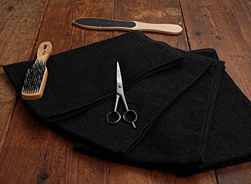 15x25 Black Hand Towels, Wholesale